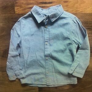 Classic Blue Kids Button Down Shirt